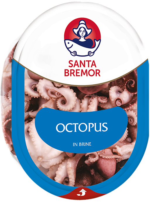 Common Octopus in brine